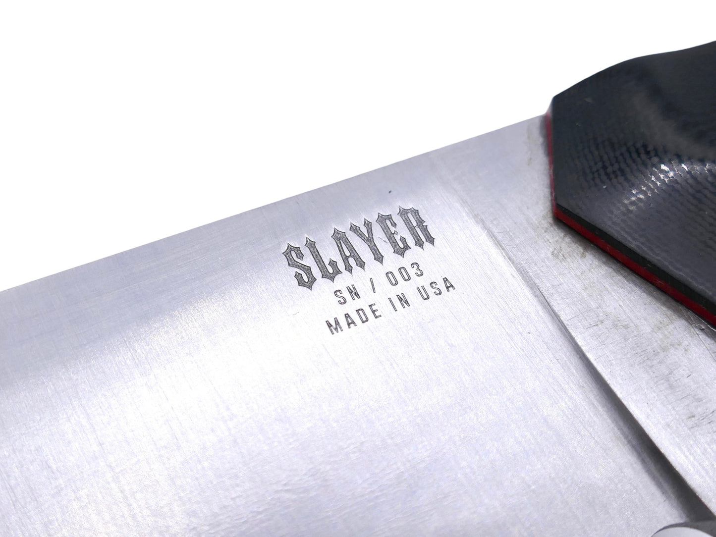 Slayer - Satin / Black G-10 / Red G-10 Liner