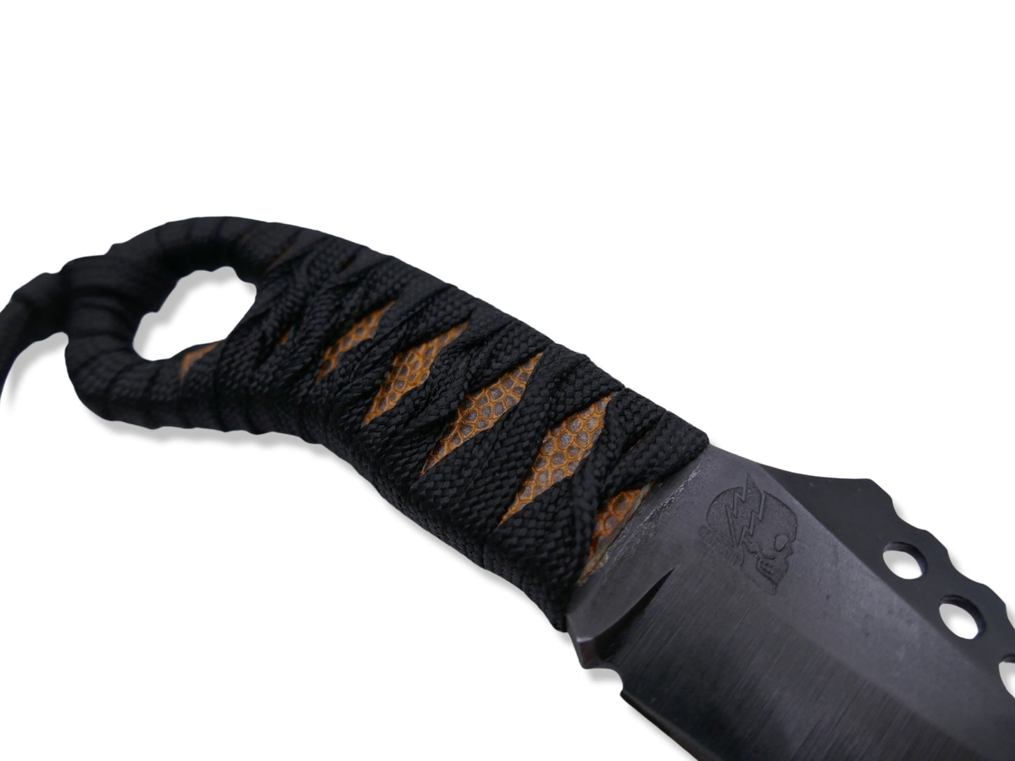 IRON WOLF - Compund Grind / Paracord / Ostrich Skin Wrap / Neil Kamimura Design