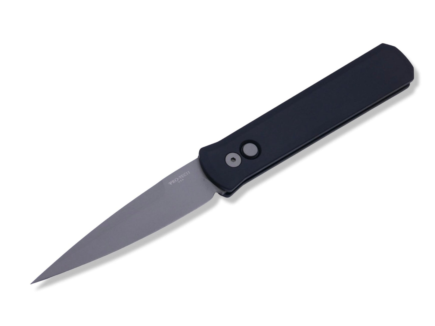 Godfather - Italian inspiration 4” / Solid Black Handle / Blasted Blade