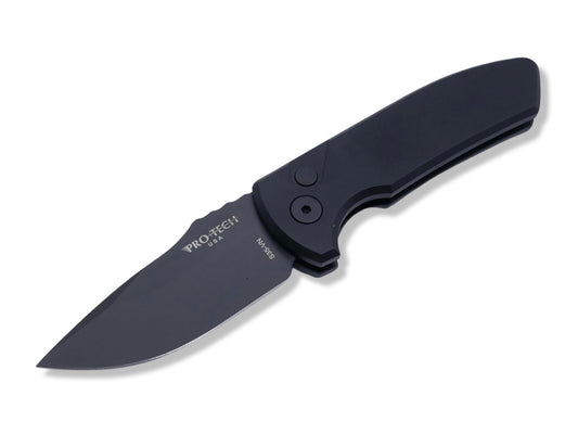 Short Bladed Rockeye - Smooth Black Handle, Black S35VN Blade