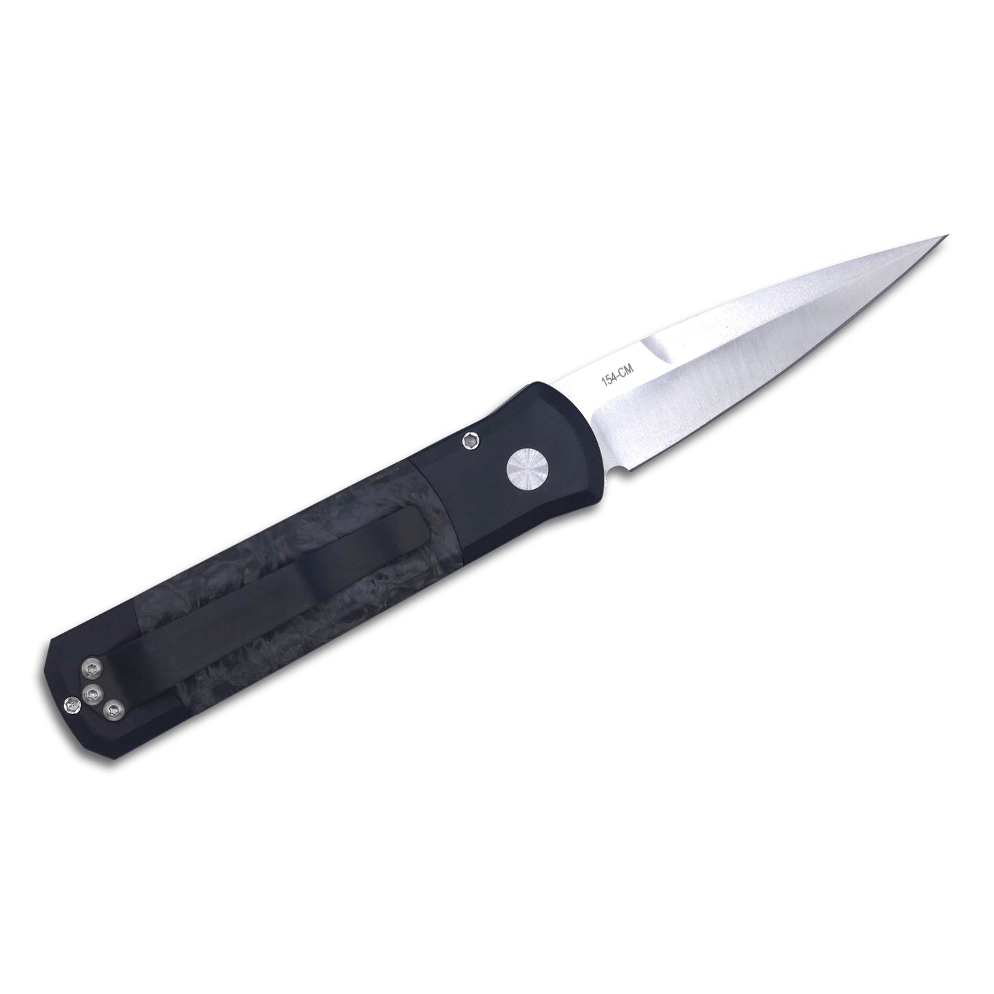 Godson - Black Handle, Dark Matter FatCarbon Inlays, Satin Blade