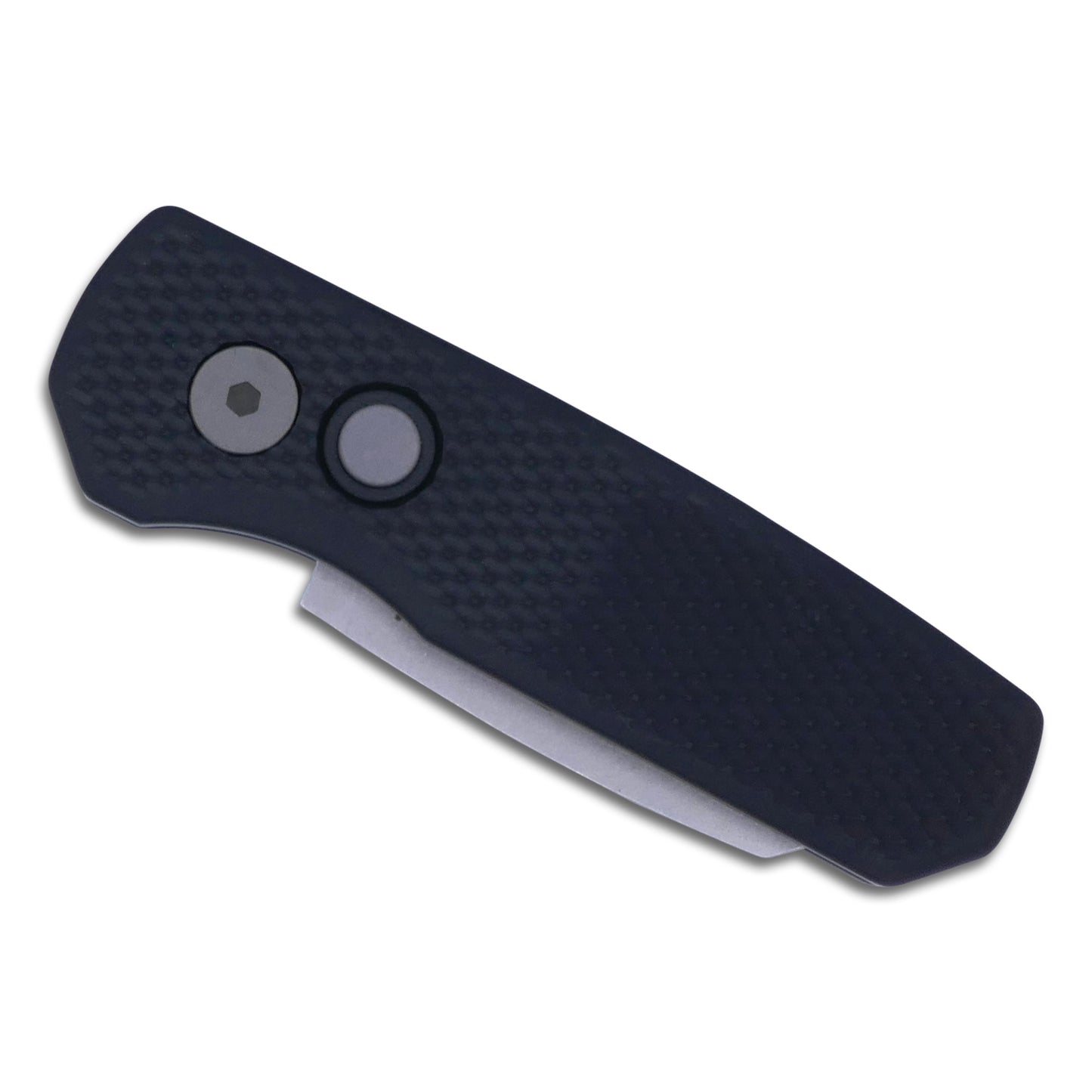 Runt 5 - Textured Black Handle / Stonewash Magnacut / Reverse Tanto